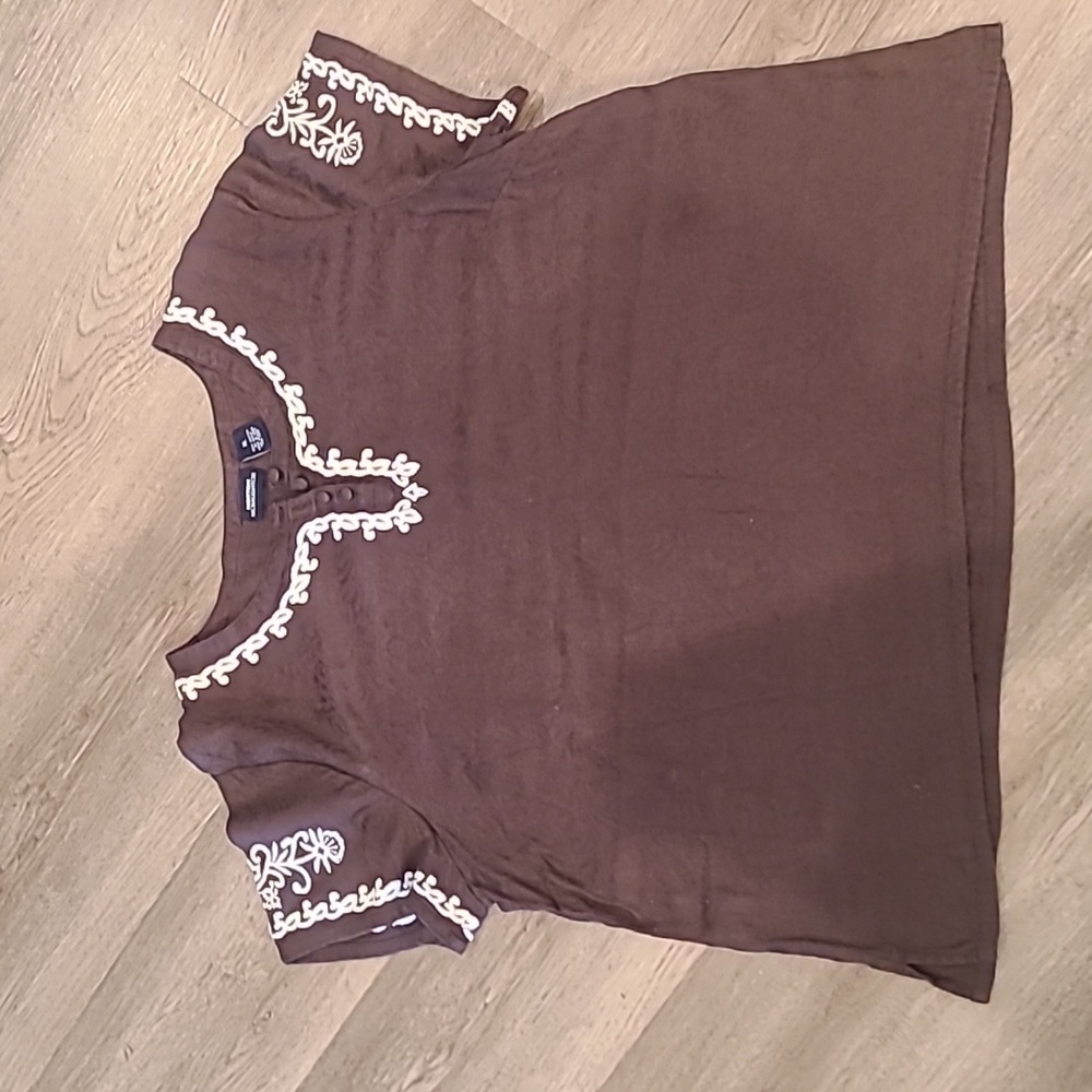 Norton McNaughton XL womens short sleeve blouse